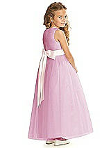 Rear View Thumbnail - Powder Pink & Blush Flower Girl Dress FL4060