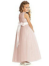 Rear View Thumbnail - Toasted Sugar & Blush Flower Girl Dress FL4060