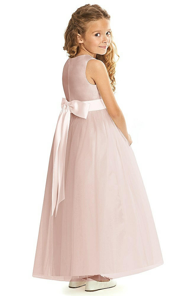 Back View - Toasted Sugar & Blush Flower Girl Dress FL4060