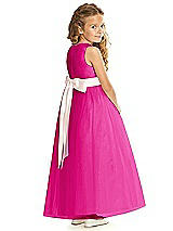 Rear View Thumbnail - Think Pink & Blush Flower Girl Dress FL4060