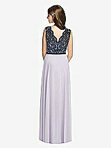 Rear View Thumbnail - Moondance & Midnight Navy Dessy Collection Junior Bridesmaid Dress JR542