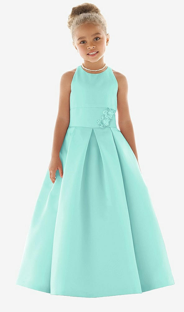 Front View - Coastal Flower Girl Dress FL4059