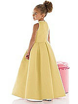 Rear View Thumbnail - Maize Flower Girl Dress FL4059