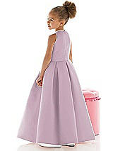 Rear View Thumbnail - Suede Rose Flower Girl Dress FL4059