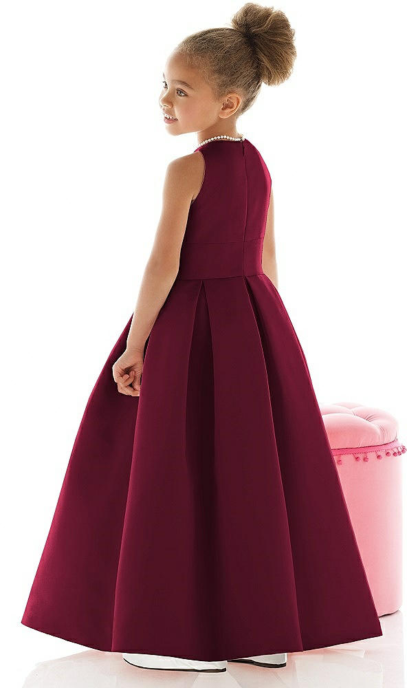 Back View - Cabernet Flower Girl Dress FL4059