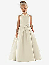 Front View Thumbnail - Champagne Flower Girl Dress FL4059