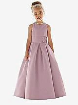 Front View Thumbnail - Dusty Rose Flower Girl Dress FL4059