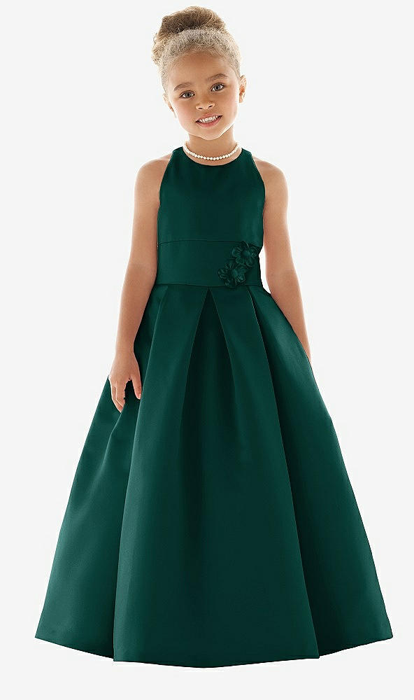 Front View - Evergreen Flower Girl Dress FL4059