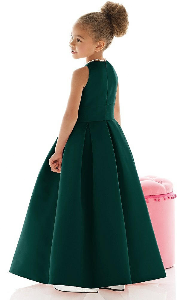 Back View - Evergreen Flower Girl Dress FL4059