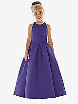 Front View Thumbnail - Grape Flower Girl Dress FL4059