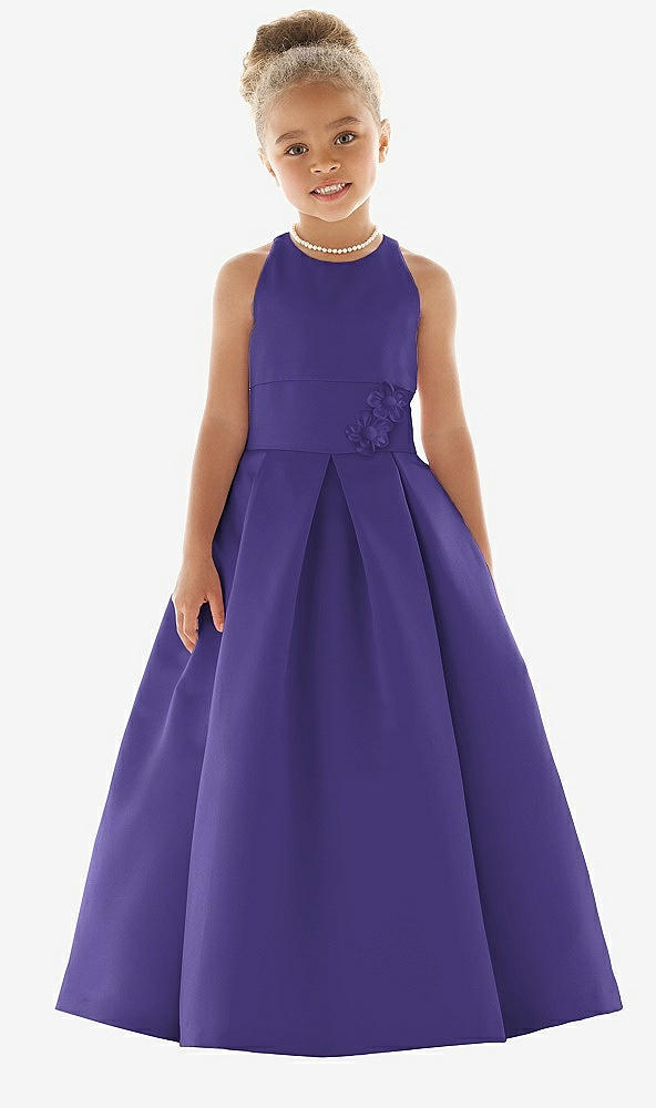 Front View - Grape Flower Girl Dress FL4059