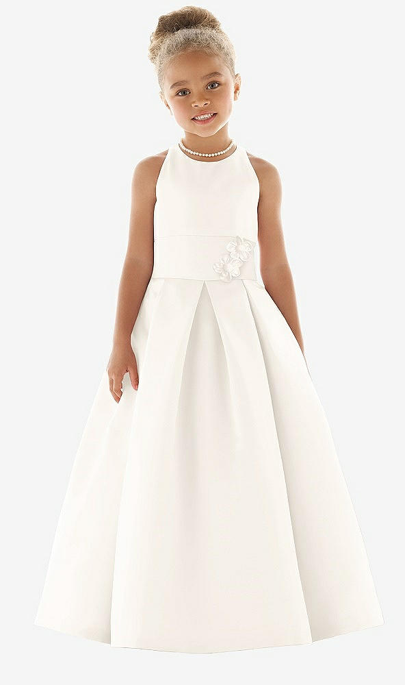 Front View - Ivory Flower Girl Dress FL4059