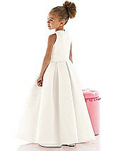 Rear View Thumbnail - Ivory Flower Girl Dress FL4059