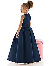 Rear View Thumbnail - Midnight Navy Flower Girl Dress FL4059