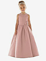 Front View Thumbnail - Neu Nude Flower Girl Dress FL4059