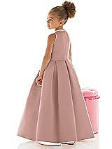 Rear View Thumbnail - Neu Nude Flower Girl Dress FL4059