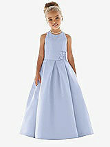 Front View Thumbnail - Sky Blue Flower Girl Dress FL4059