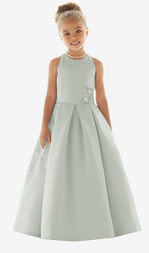 Front View - Willow Green Flower Girl Dress FL4059