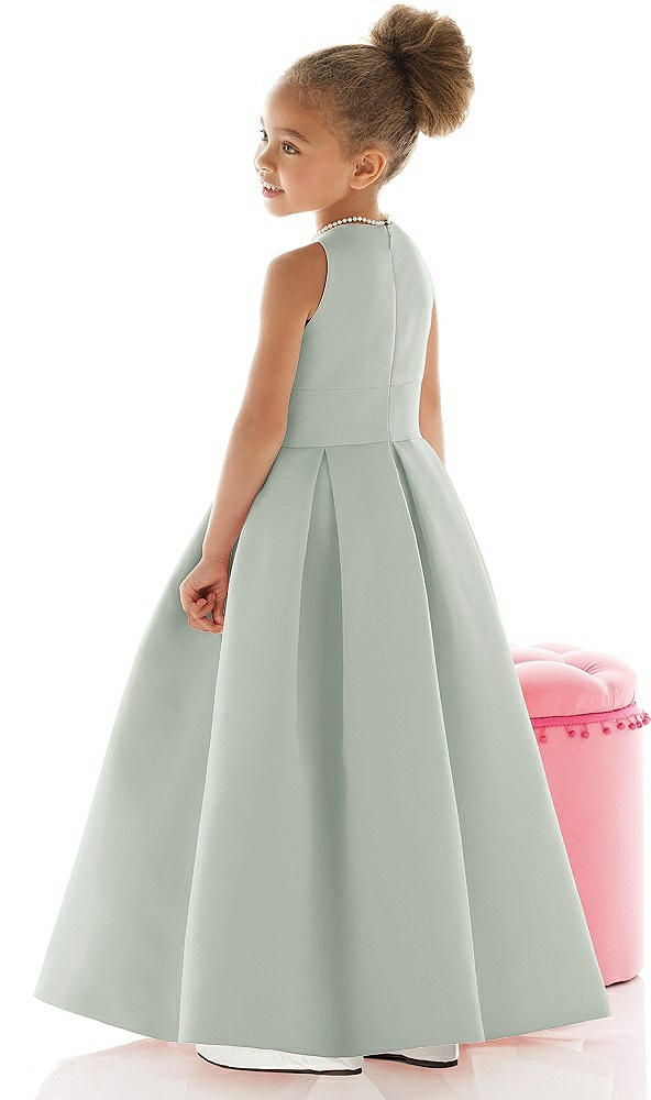 Back View - Willow Green Flower Girl Dress FL4059