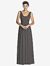 Front View Thumbnail - Caviar Gray Dessy Collection Bridesmaid Dress 3026