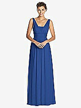 Front View Thumbnail - Classic Blue Dessy Collection Bridesmaid Dress 3026