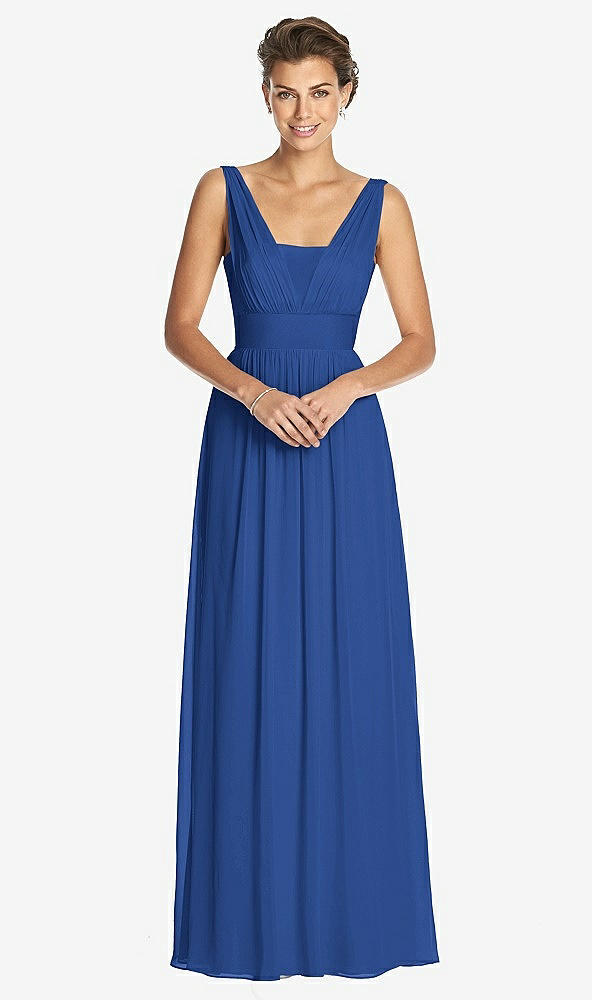 Front View - Classic Blue Dessy Collection Bridesmaid Dress 3026