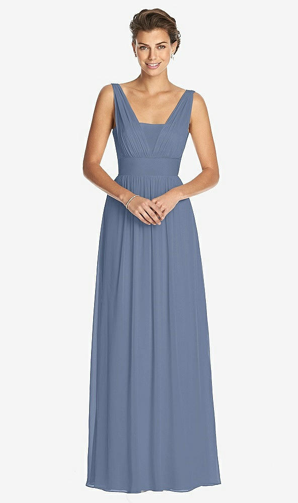 Front View - Larkspur Blue Dessy Collection Bridesmaid Dress 3026