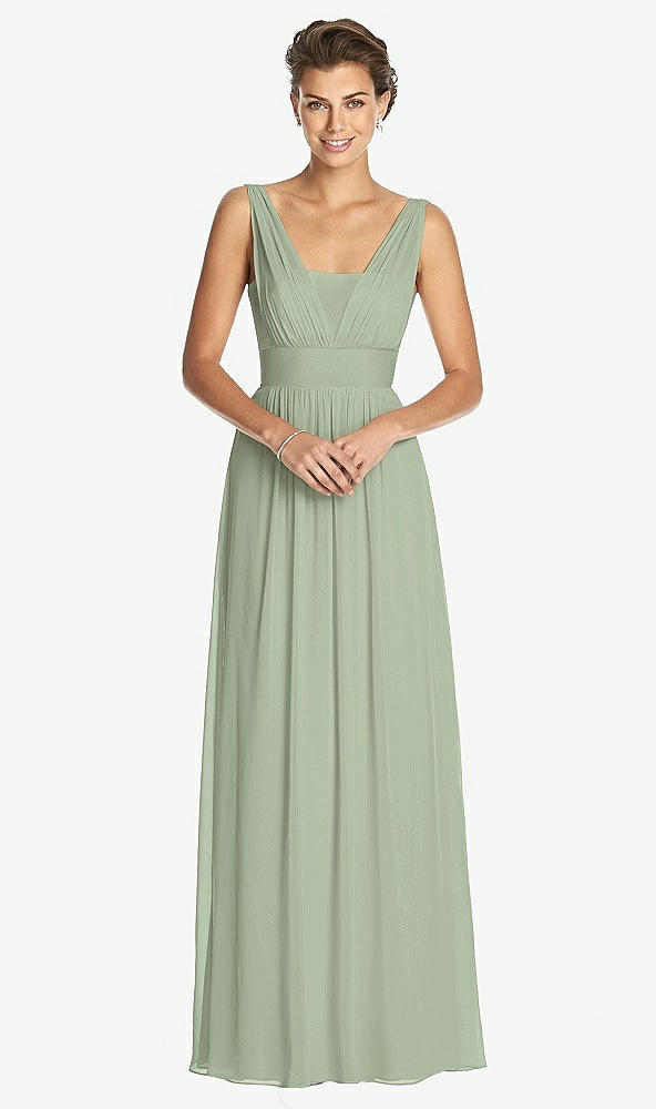 Front View - Sage Dessy Collection Bridesmaid Dress 3026