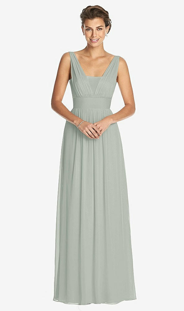 Front View - Willow Green Dessy Collection Bridesmaid Dress 3026