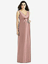 Front View Thumbnail - Neu Nude Sleeveless Satin Twill Maternity Dress