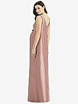 Rear View Thumbnail - Neu Nude Sleeveless Satin Twill Maternity Dress