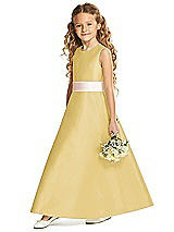 Front View Thumbnail - Maize & Blush Flower Girl Dress FL4062