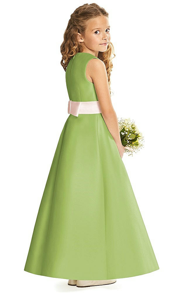 Back View - Mojito & Blush Flower Girl Dress FL4062