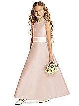 Front View Thumbnail - Cameo & Blush Flower Girl Dress FL4062