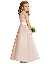 Rear View Thumbnail - Cameo & Blush Flower Girl Dress FL4062