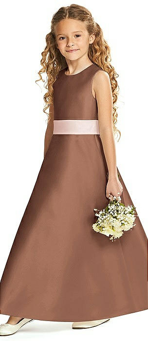 Brown flower girl dress on sale