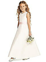 Front View Thumbnail - Ivory & Blush Flower Girl Dress FL4062