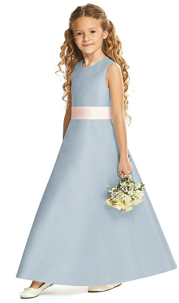 Front View - Mist & Blush Flower Girl Dress FL4062