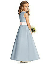 Rear View Thumbnail - Mist & Blush Flower Girl Dress FL4062