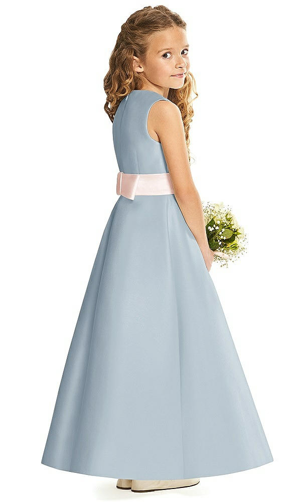 Back View - Mist & Blush Flower Girl Dress FL4062