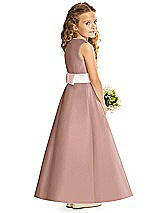 Rear View Thumbnail - Neu Nude & Blush Flower Girl Dress FL4062