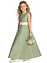 Front View Thumbnail - Sage & Blush Flower Girl Dress FL4062