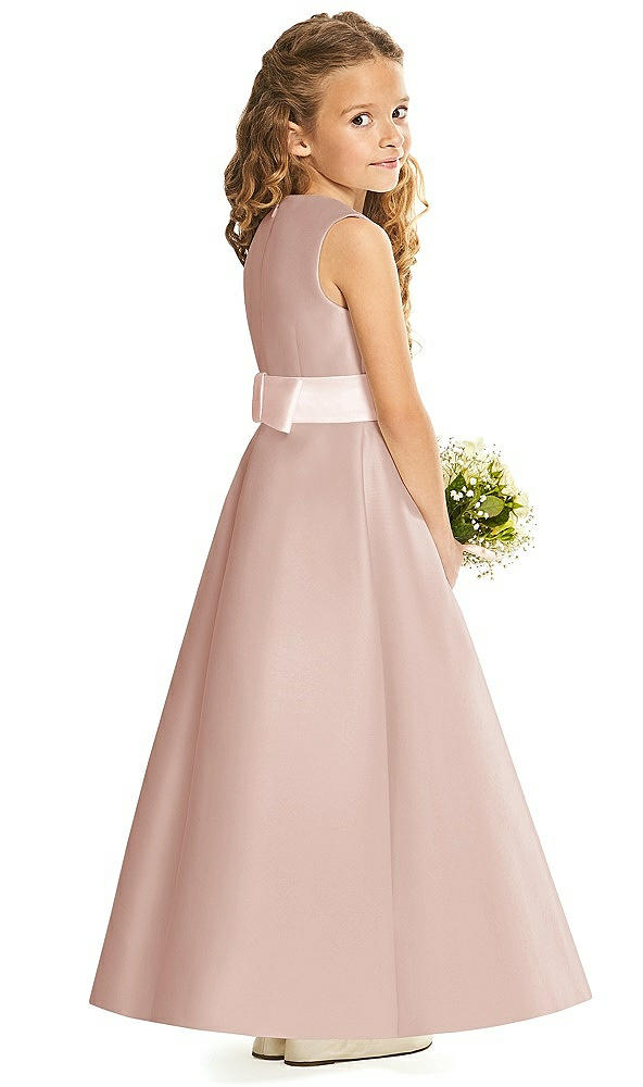 Back View - Toasted Sugar & Blush Flower Girl Dress FL4062