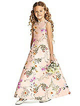 Front View Thumbnail - Butterfly Botanica Pink Sand Flower Girl Dress FL4062FP