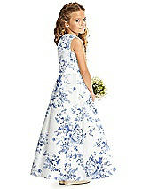 Rear View Thumbnail - Cottage Rose Larkspur Flower Girl Dress FL4062FP