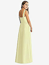 Rear View Thumbnail - Butter Yellow Alfred Sung Junior Bridesmaid Style JR544