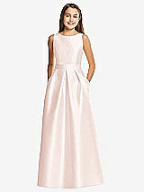 Front View Thumbnail - Blush Alfred Sung Junior Bridesmaid Style JR544