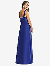 Rear View Thumbnail - Cobalt Blue Alfred Sung Junior Bridesmaid Style JR544