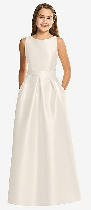 Ivory junior bridesmaid dress best sale