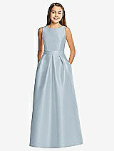 Front View Thumbnail - Mist Alfred Sung Junior Bridesmaid Style JR544